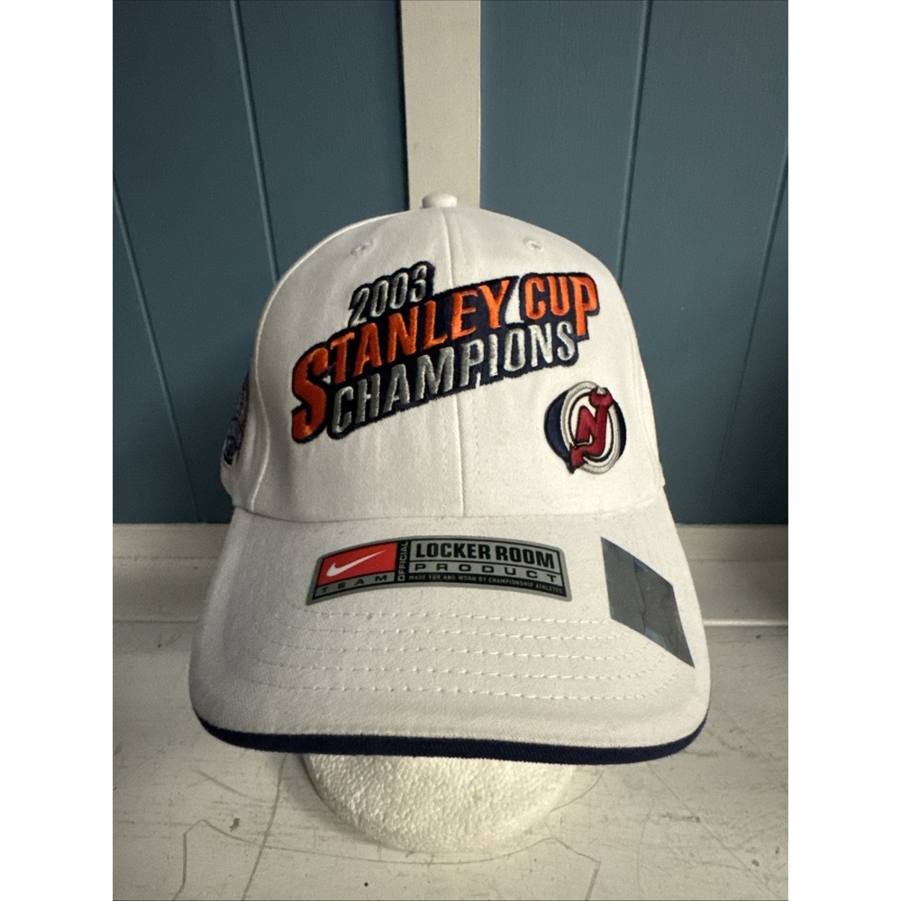 2003 Nike NEW JERSEY DEVILS Stanley Cup Champions‎ Locker Room (Adjustable) Cap